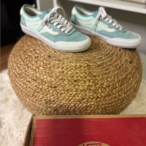 Vans Teal and White Sneakers